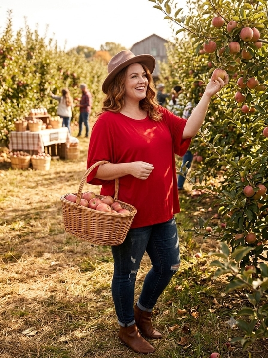 LuLaRoe Tops - LuLaRoe Red Relaxed Tunic Top
